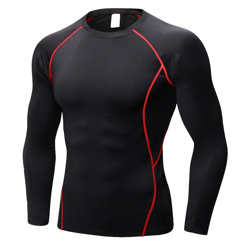 Long Sleeve workout compression breathable shirt for Men