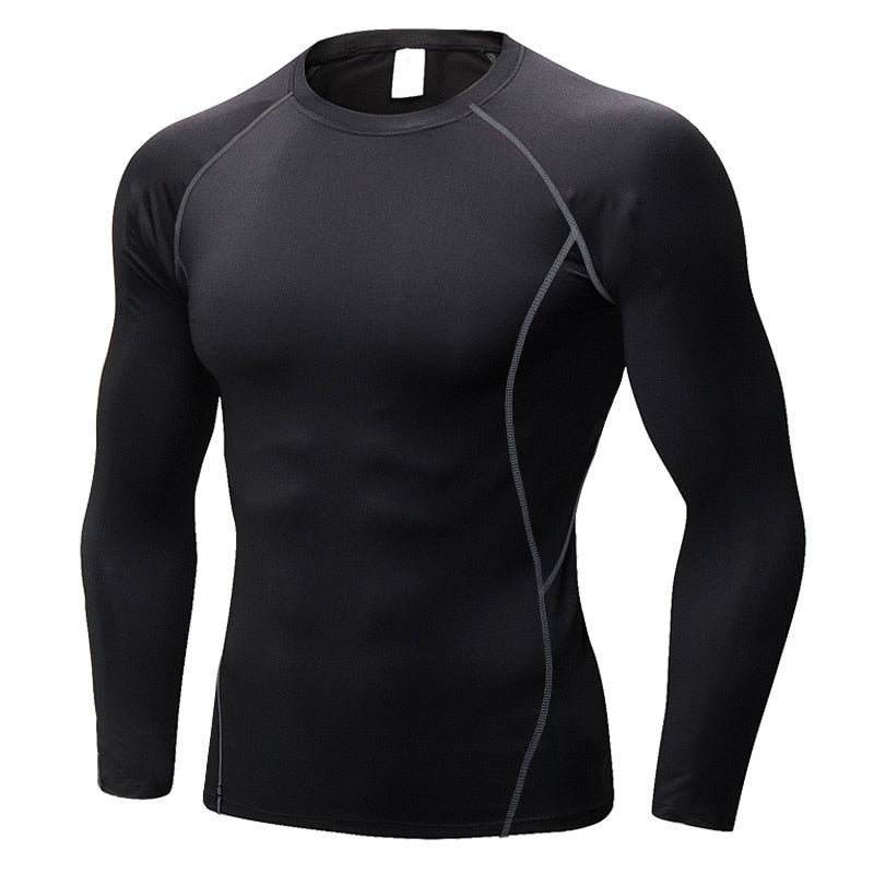 Long Sleeve workout compression breathable shirt for Men