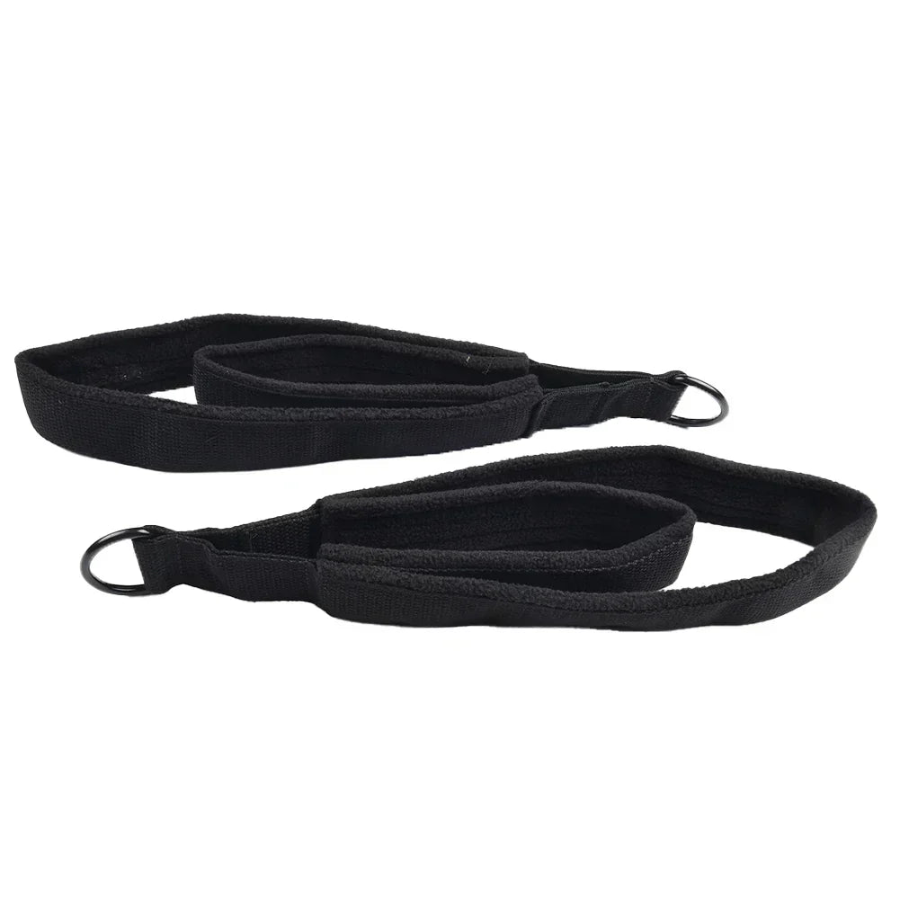 2PCS Pilates Double Loop Straps For Reformer Feet Fitness D-Ring Straps Handle Yoga Exercise Accessories For Home Gym Workout