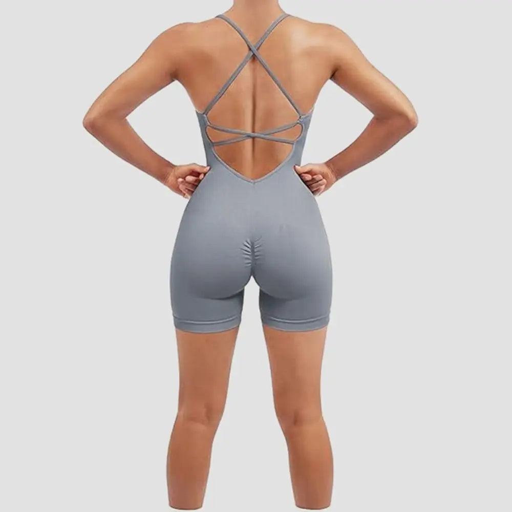 Fitness Leggings Women Yoga Bodysuit Shorts Lift Butt Slim Fit Women Jumpsuit Sportswear High Waist Breathable Sports Underwear