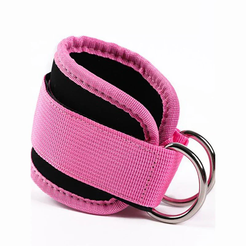 Fitness Ankle Straps Adjustable D-Ring Support Cuffs Gym Leg Excercises Training Workouts Sports Fit Guard Safety Abductors