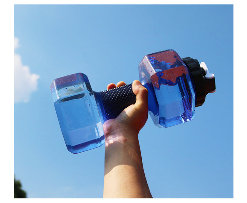 Dumbbell Waterbottle - Blue