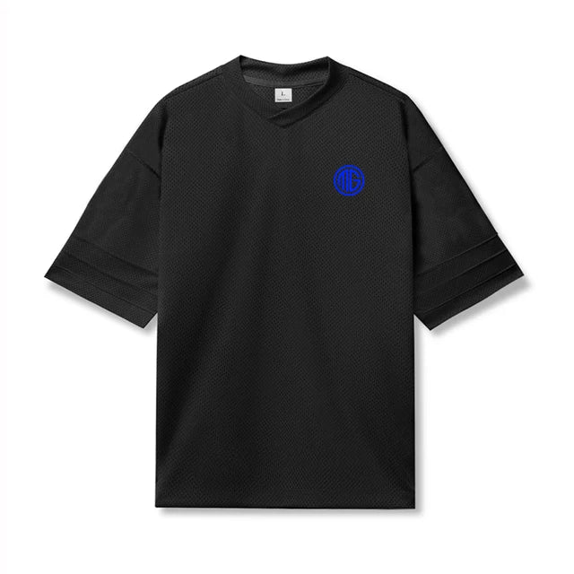 Oversize V-neck Fitness Tights Tshirt Sports Gym Cool