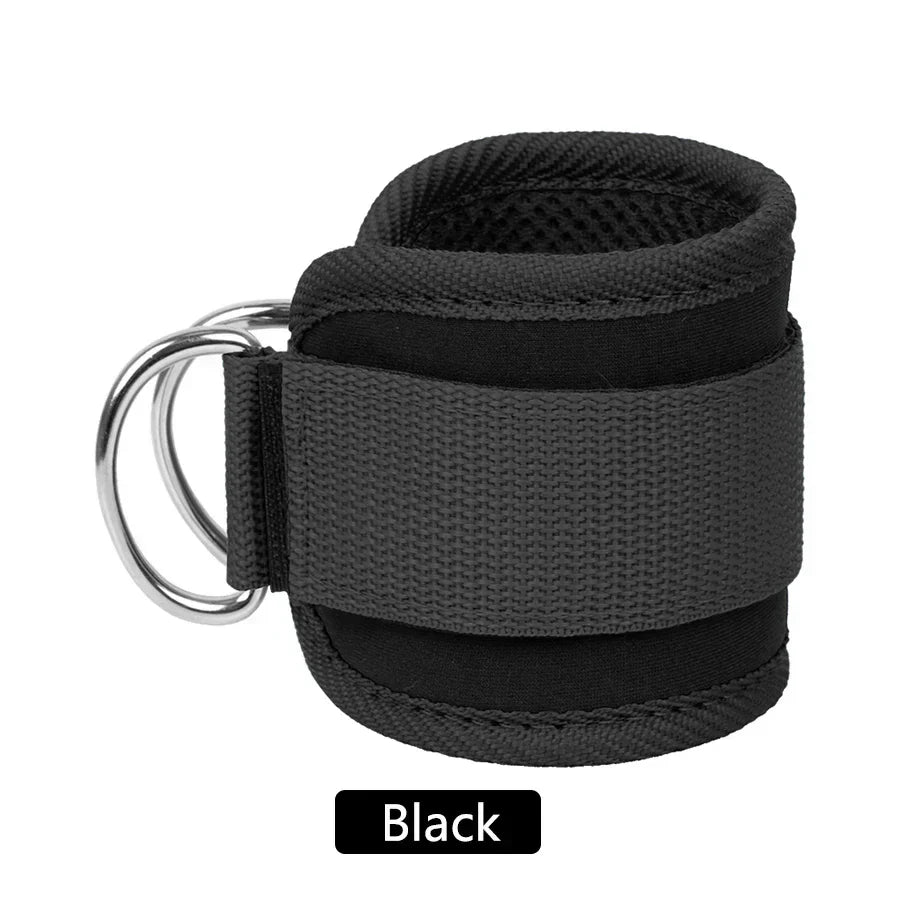 Fitness Ankle Straps Adjustable D-Ring Support Cuffs Gym Leg Excercises Training Workouts Sports Fit Guard Safety Abductors