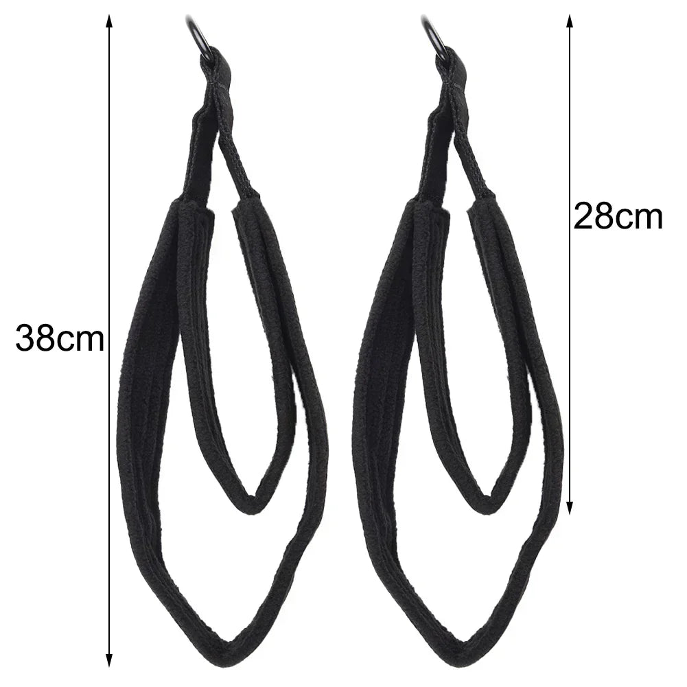 2PCS Pilates Double Loop Straps For Reformer Feet Fitness D-Ring Straps Handle Yoga Exercise Accessories For Home Gym Workout