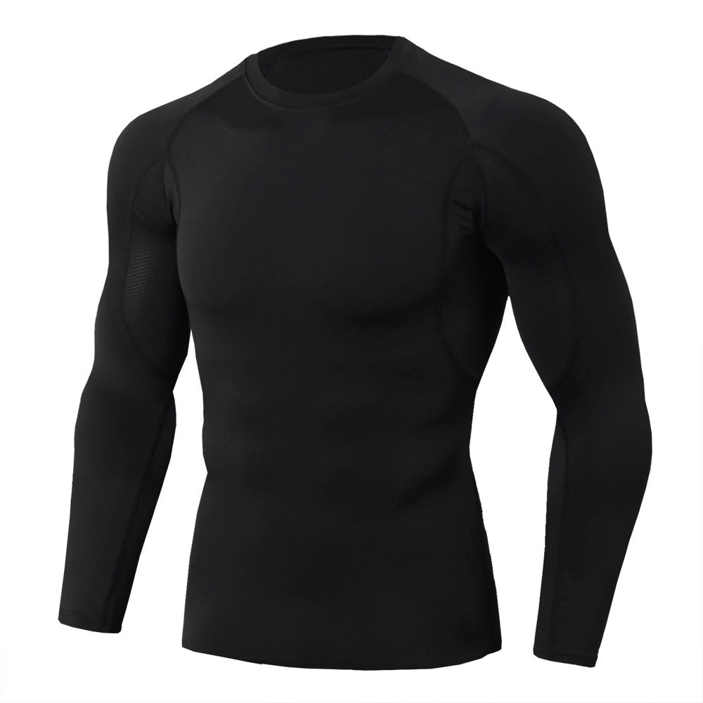 Long Sleeve workout compression breathable shirt for Men