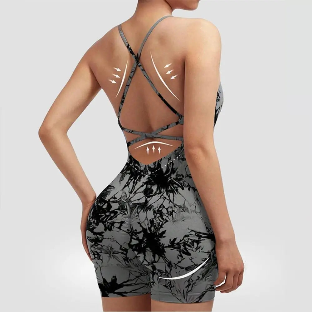 Fitness Leggings Women Yoga Bodysuit Shorts Lift Butt Slim Fit Women Jumpsuit Sportswear High Waist Breathable Sports Underwear