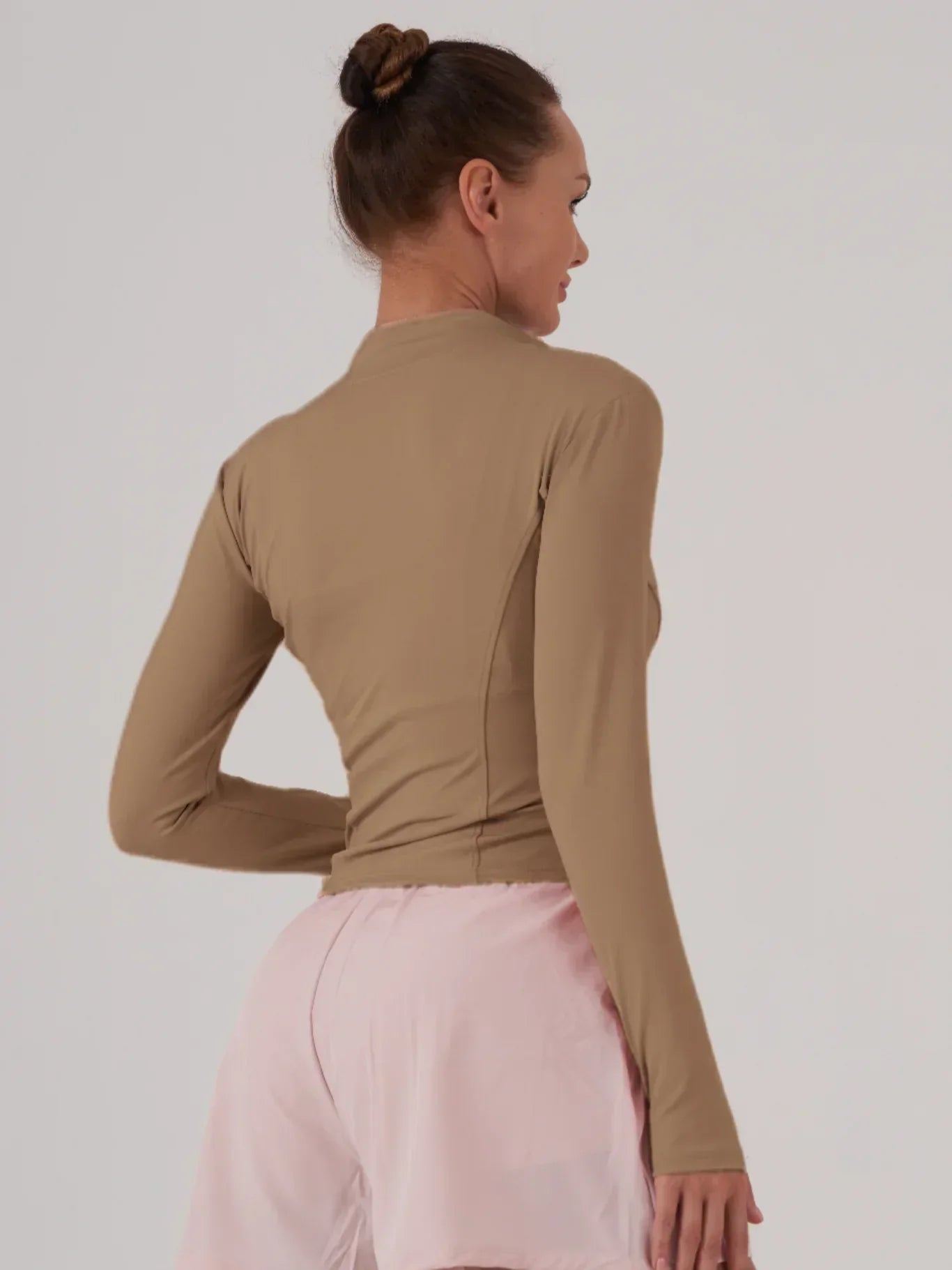 Fitfemme Sports Jacket Women Zip Fitness Yoga Shirt Winter Warm Gym Top Activewear Running Coats Workout Clothes For Cycling