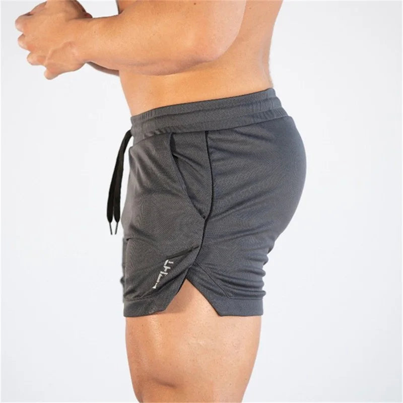 2025 NEW Fitness sports Shorts Man Summer Gyms Workout Male Breathable Mesh shorts Quick Dry Beach Short Pants men Sportswear